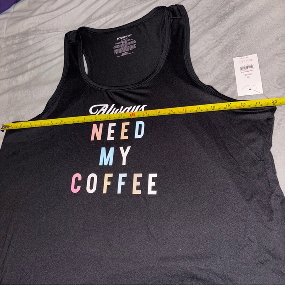 “Always Need My Coffee” Soft Tank Top - XL - Picture 8 of 11